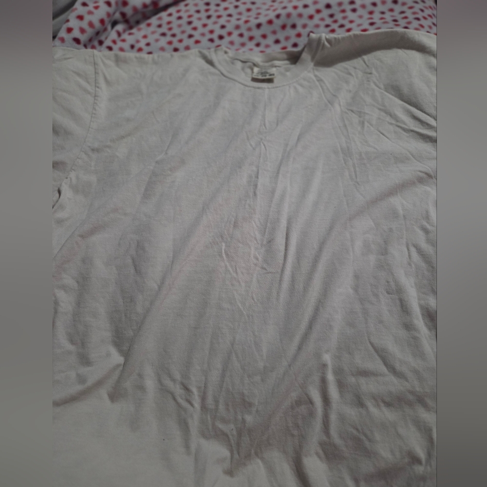 Comfort Colors Men's White Crewneck Short Sleeve Tee